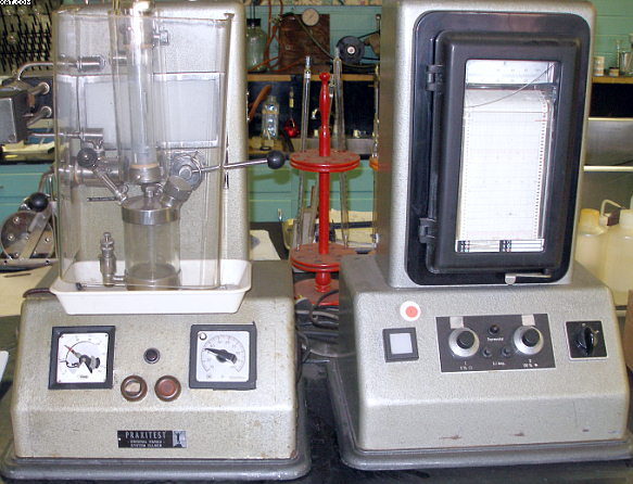 PRAXITEST dye exhausting tester,